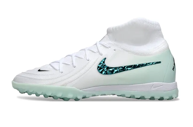 Nike Phantom GT Turf Chaussures de football Turf Blanc Mint Teal Faceted Swoosh Turf 17