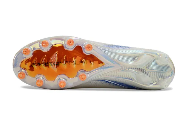 Nike Phantom GT White Blue High-Cut Sock-Fit Upper Graphic Overlay Firm-Ground Soccer Shoes 6