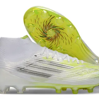 Nike Phantom GT White Lime Green Firm-Ground Soccer Shoes