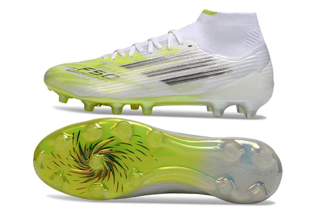 Nike Phantom GT White Lime Green Firm-Ground Soccer Shoes 6
