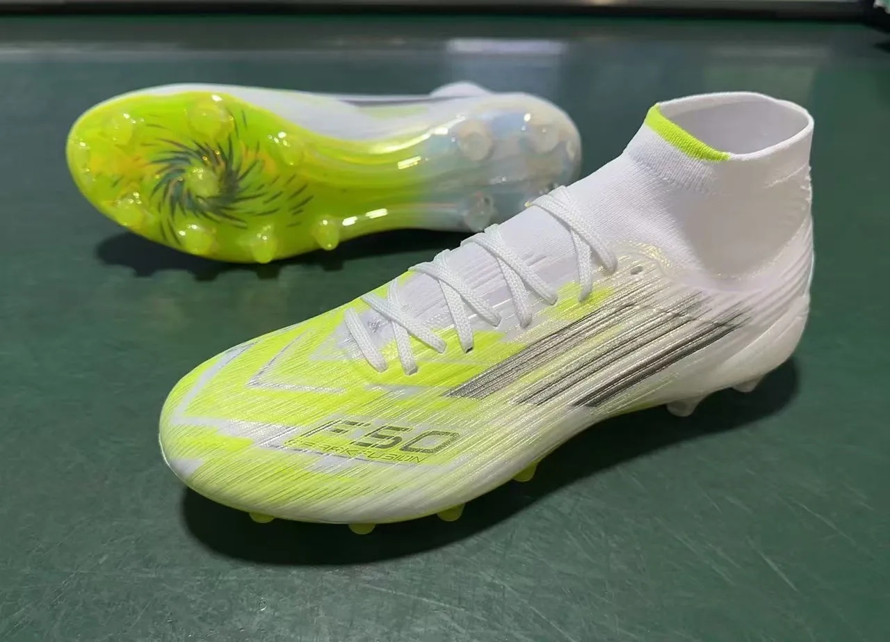 Nike Phantom GT White Lime Green Firm-Ground Soccer Shoes 8