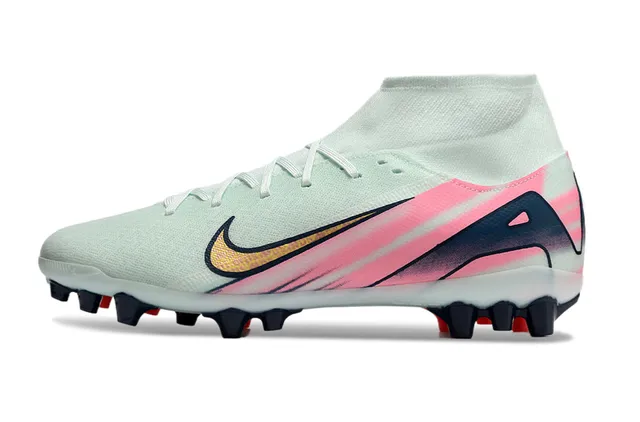 Nike Phantom GT White Pink High-Cut Sock-Fit Upper Firm-Ground Soccer Shoes 8