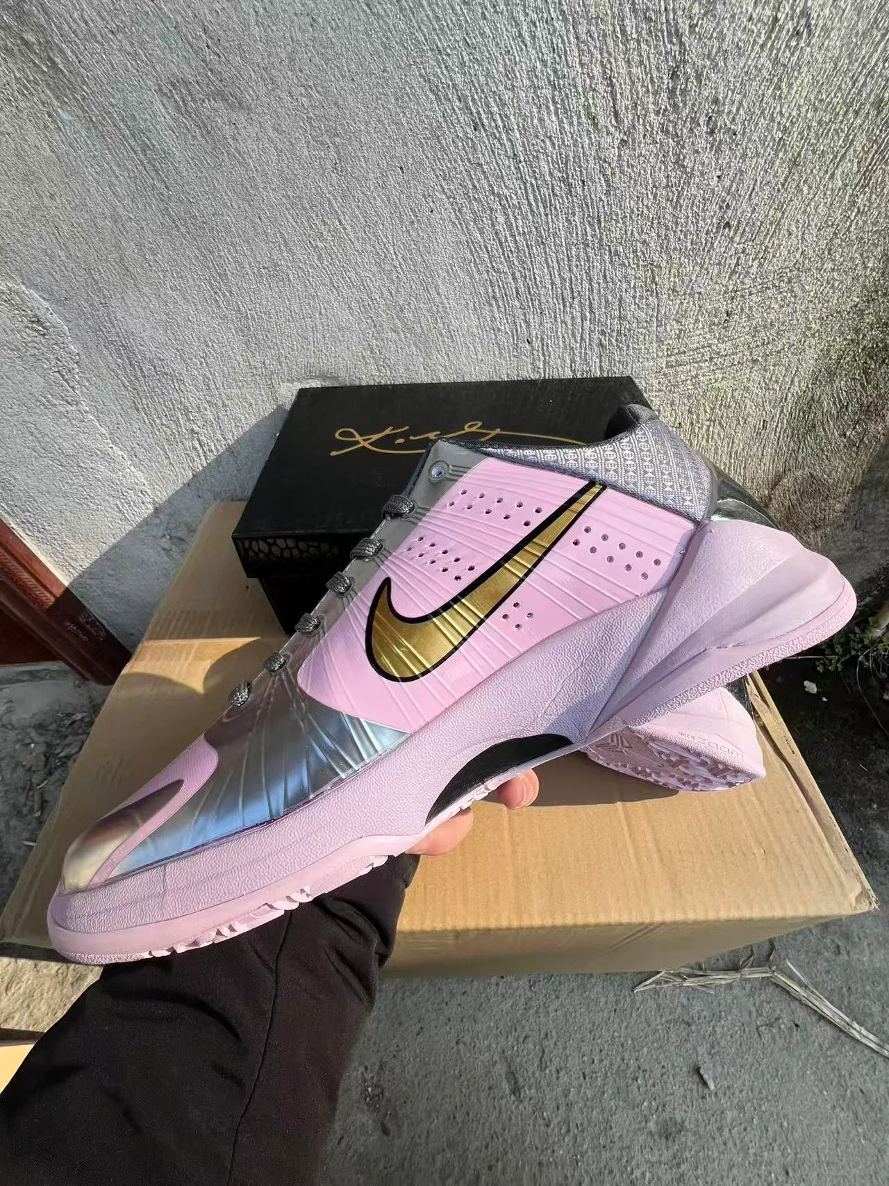 Nike Chaussures De Basketball Bout Bas Silhouette Métallique Supérieure Rose Argent 5