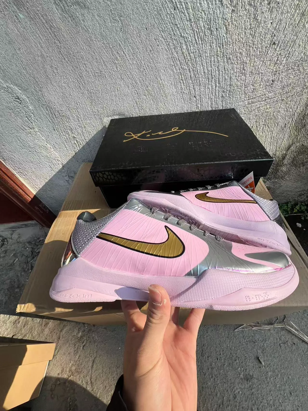 Nike Chaussures De Basketball Bout Bas Silhouette Métallique Supérieure Rose Argent 7
