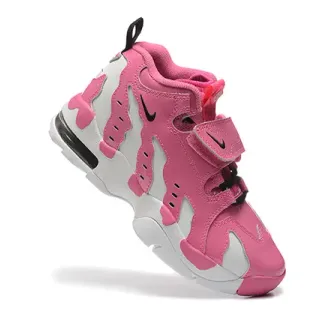 Nike Pink White High-Top Dual-Strap Closure Basketball Shoes