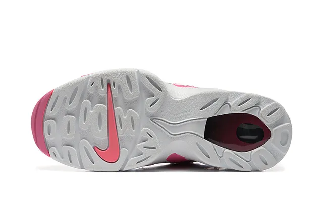 Nike Pink White High-Top Dual-Strap Closure Basketball Shoes 5