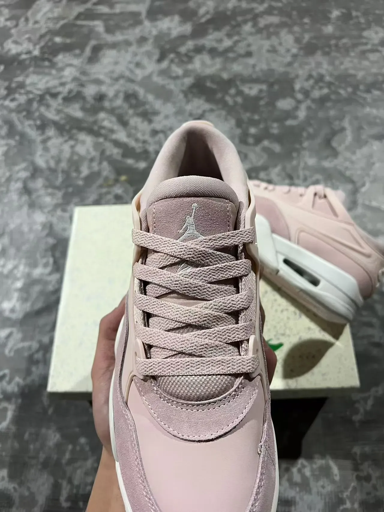 Nike Pink White Low-Top Layered Synthetic/suede Upper Lifestyle Sneakers 3