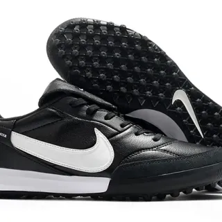 Nike Premier Turf Negro y Blanco Zapatos de fútbol Turf