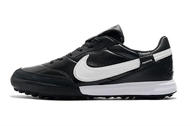 Nike Premier Turf Noir et Blanc Chaussures de football Turf 5
