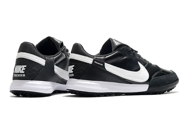 Nike Premier Turf Noir et Blanc Chaussures de football Turf 7