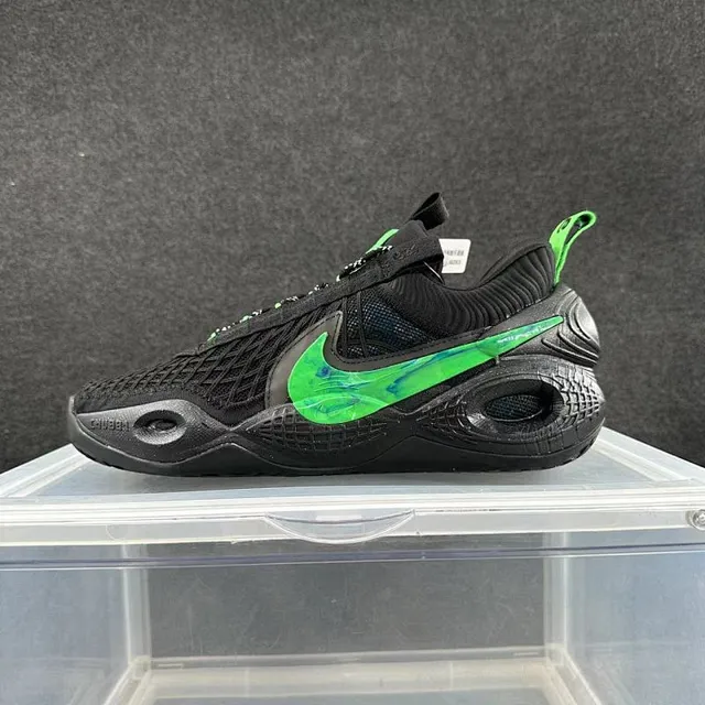 Nike Purple White Knit Mesh Upper Transparent Swoosh Overlay Basketball Shoes 2