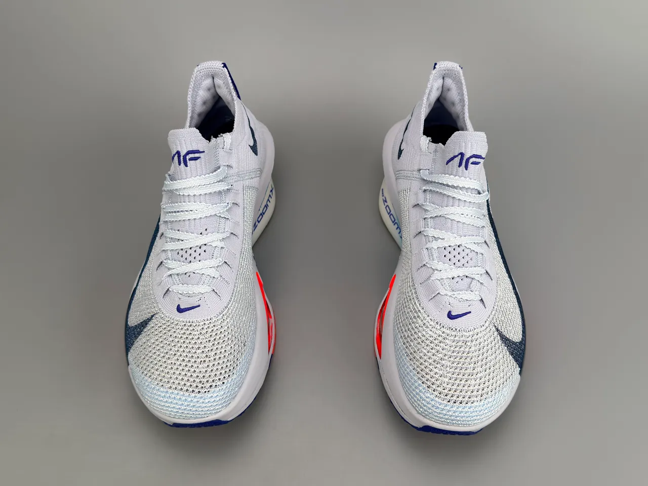 Nike Road Racing AF Zapatillas de correr Gris claro Marino Naranja 9