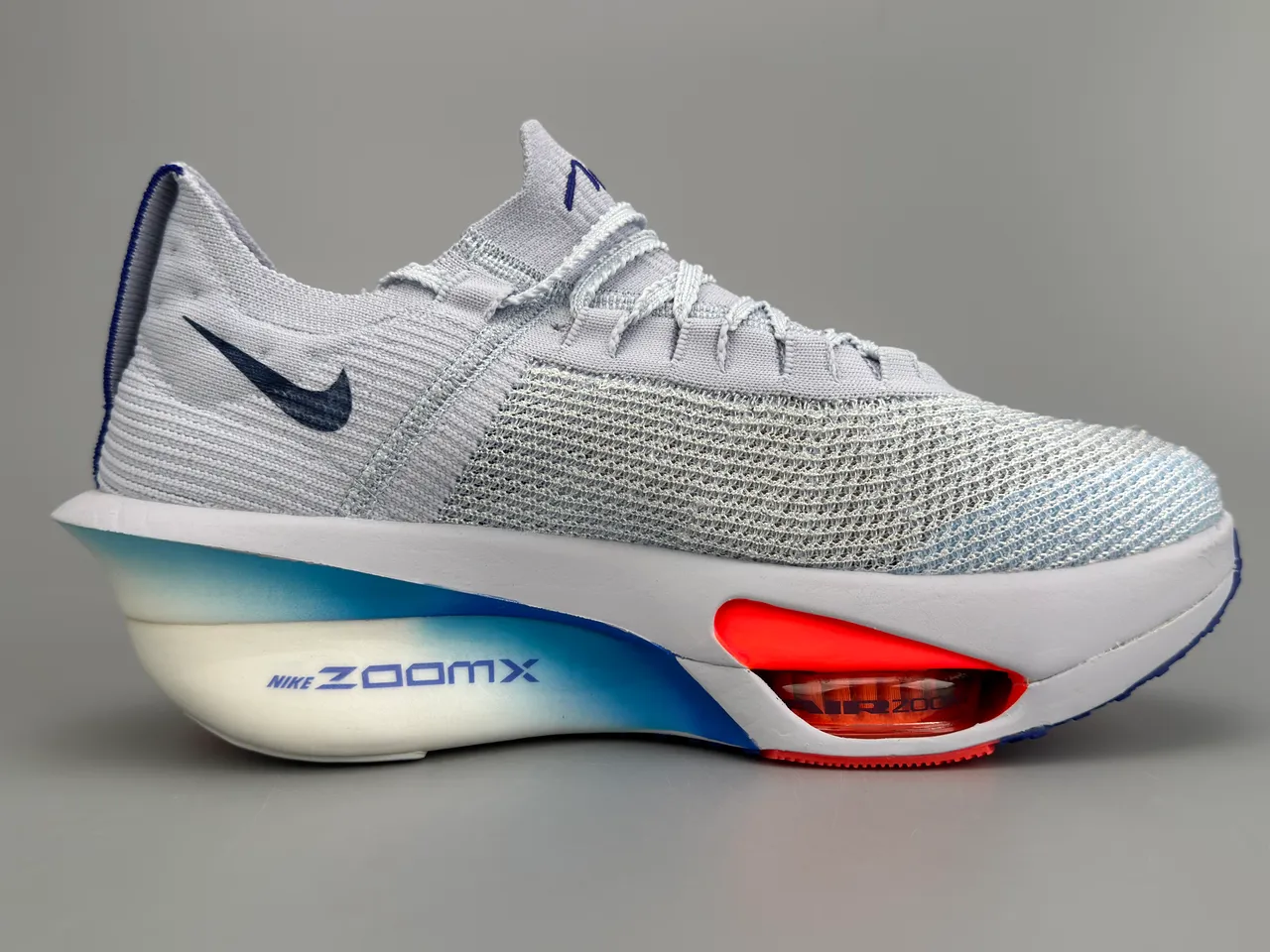 Nike Road Racing AF Zapatillas de correr Gris claro Marino Naranja 10
