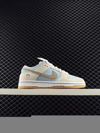 Nike SB Dunk Low Beige Blue Daim et Textile Chaussures de Skateboard 2