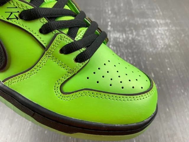 Nike SB Dunk Low Vert Lime Noir Chaussures de Skateboard 6