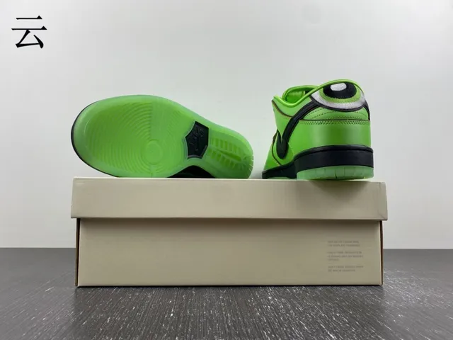 Nike SB Dunk Low Vert Lime Noir Chaussures de Skateboard 15