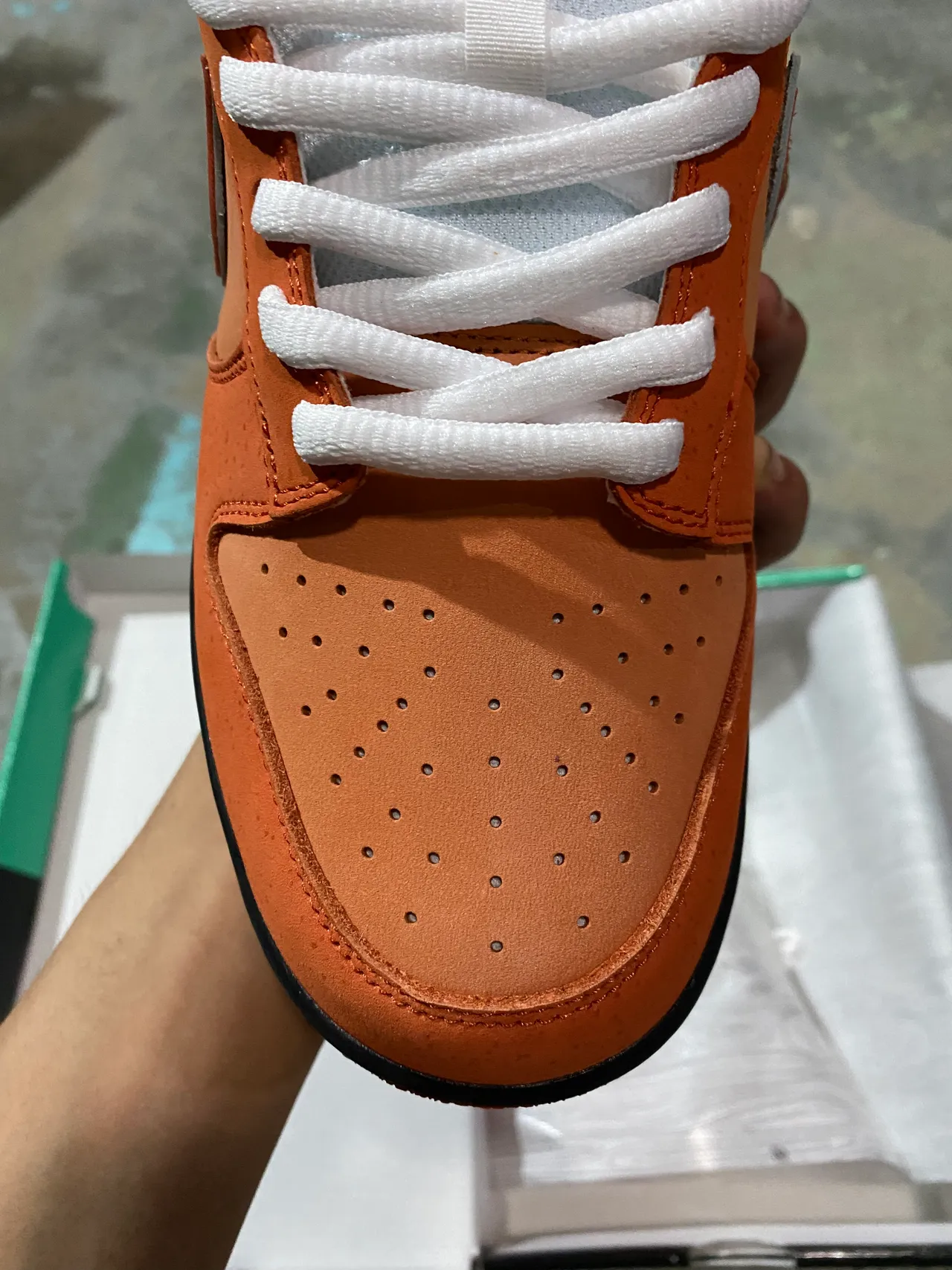 Nike SB Dunk Low Orange Black White Skateboard Shoes 3
