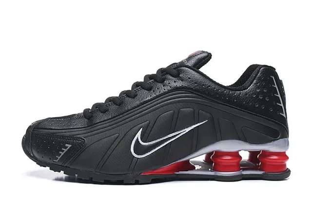 Nike Shox NZ Black Red Silver Lifestyle Sneakers 2