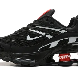 Nike Shox R4 Black Red Silver Lifestyle Sneakers