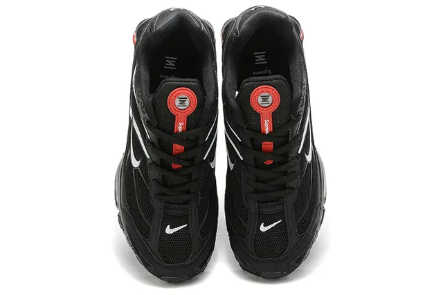 Nike Shox R4 Black Red Silver Lifestyle Sneakers 2