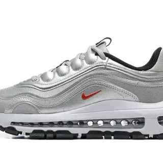 Nike Prata Preto Metálico Sintético/mesh Superior Visível Comprimento Total Air Unit Sneakers Lifestyle