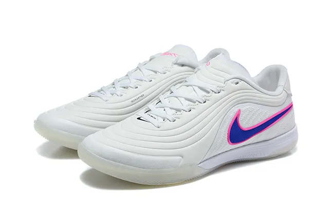 Nike Tiempo Legend Indoor blanc rose bleu chaussures de football indoor 8