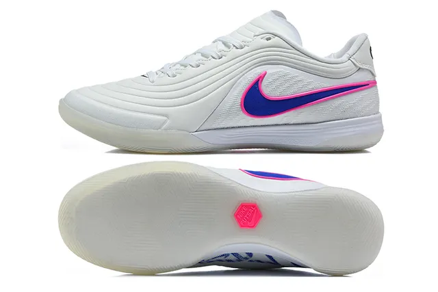 Nike Tiempo Legend Indoor blanc rose bleu chaussures de football indoor 9