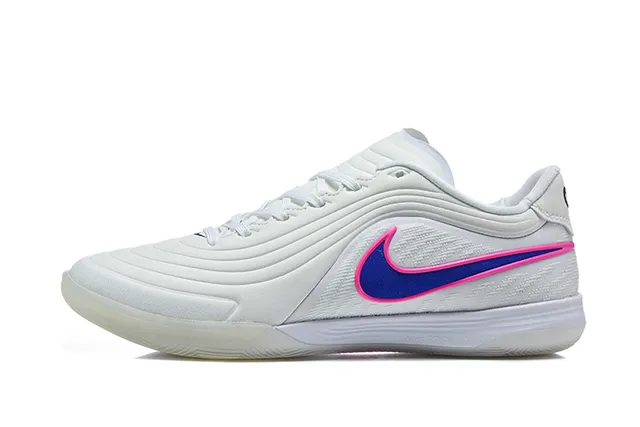 Nike Tiempo Legend Indoor blanc rose bleu chaussures de football indoor 10