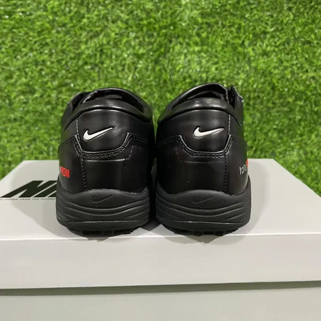Nike Total 90 III Negro Plata Rojo Césped Zapatos de Fútbol 12