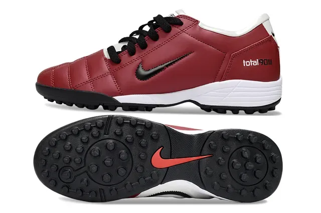 Nike Total 90 III Burgundy White Black Turf Soccer Shoes 4