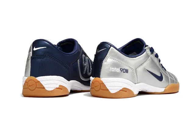 Nike Total 90 III Argent Marine Chaussures de football indoor 11