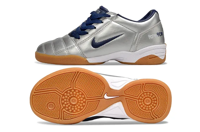Nike Total 90 III Argent Marine Chaussures de football indoor 14