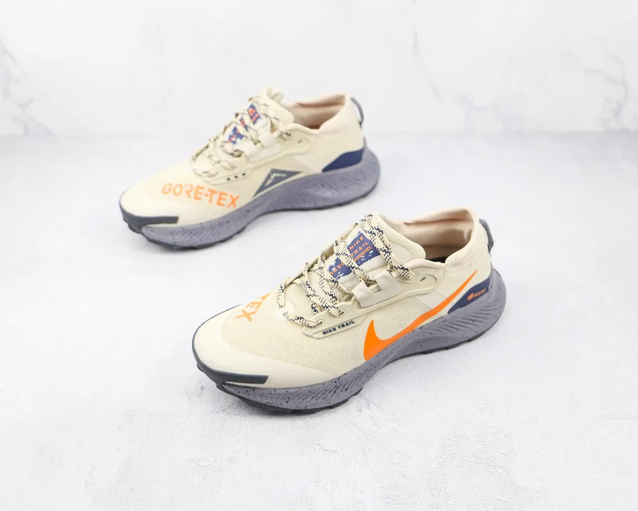 Chaussures de running Nike Trail GORE-TEX Beige Orange Gris 4