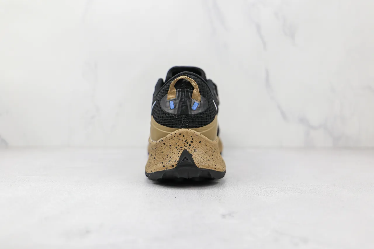 Nike chaussure de trail running noir bleu clair tan tacheté semelle intermédiaire chaussure de running 2