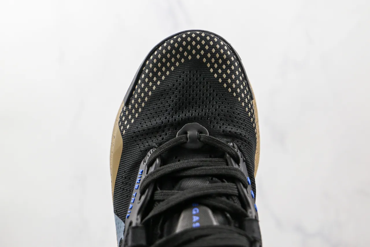 Nike chaussure de trail running noir bleu clair tan tacheté semelle intermédiaire chaussure de running 5