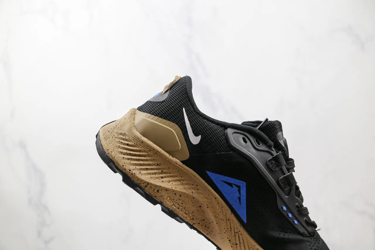 Nike chaussure de trail running noir bleu clair tan tacheté semelle intermédiaire chaussure de running 6