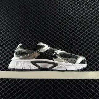 Nike V5 RNR فضي أسود قفص رجعي موج تراكبات معدنية أحذية رياضية كثيفة