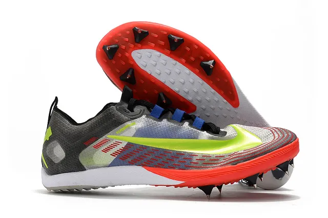 Nike Vaporweave Racing Spike Neon Yellow Blue Tênis de corrida 2
