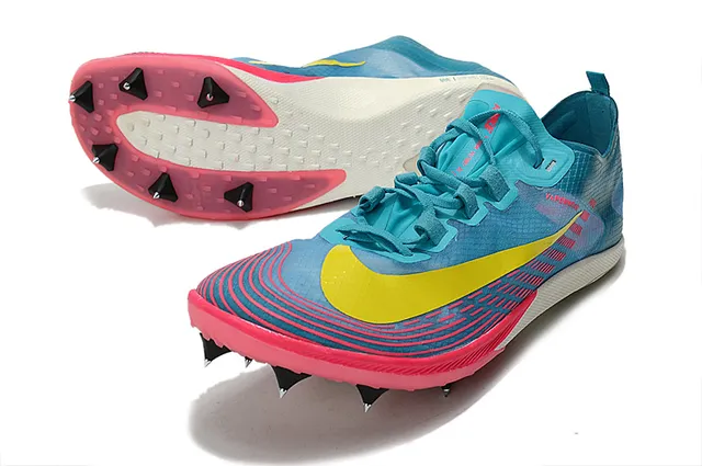 Nike Vaporweave Racing Spike Neon Yellow Blue Tênis de corrida 11