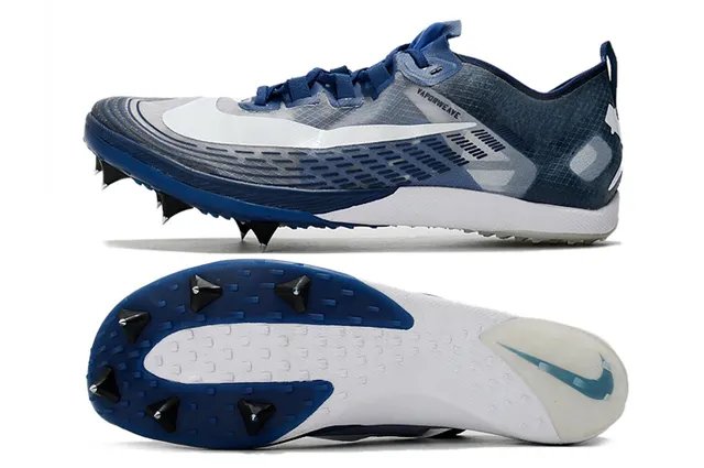 Nike Vaporweave Racing Spike Neon Yellow Blue Tênis de corrida 13