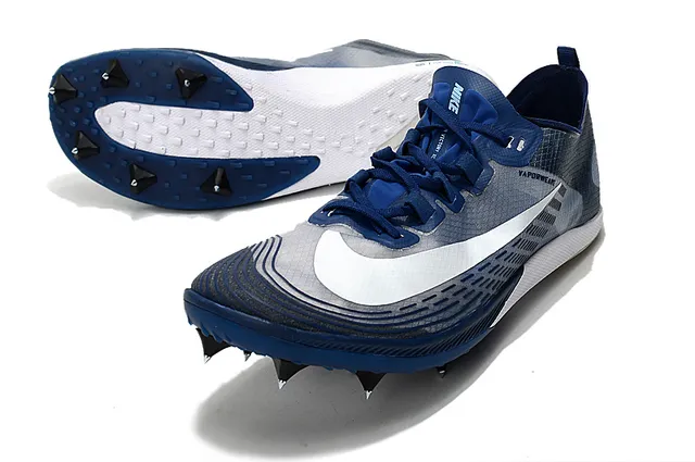 Nike Vaporweave Racing Spike Neon Yellow Blue Tênis de corrida 17