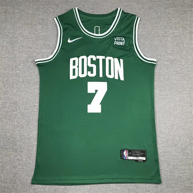 Nike Vista Print Boston Celtics Verde Branco #7 Swingman Jersey 3