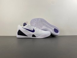Nike White and Purple Swoosh Basketball Shoes 12