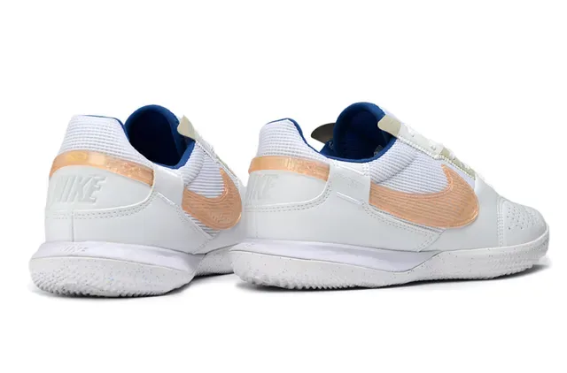 Nike White Beige Low-Top Perforated Leather And Mesh Upper Sneakers 5