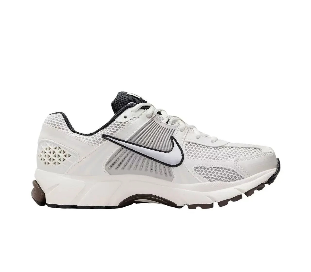 Nike Zapatos Running blanco y negro malla media suela segmentada acolchada 5