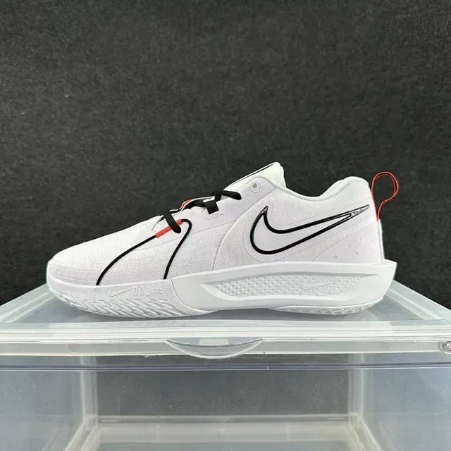 Nike White Black Outlined Swoosh Lifestyle Sneakers 2
