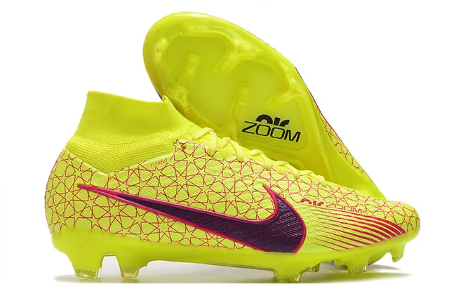 Nike সাদা সোনা উচ্চ-কাট সক-ফিট উপরের ধাতব একক প্লেট দৃঢ়-মাটি সকার জুতো 3