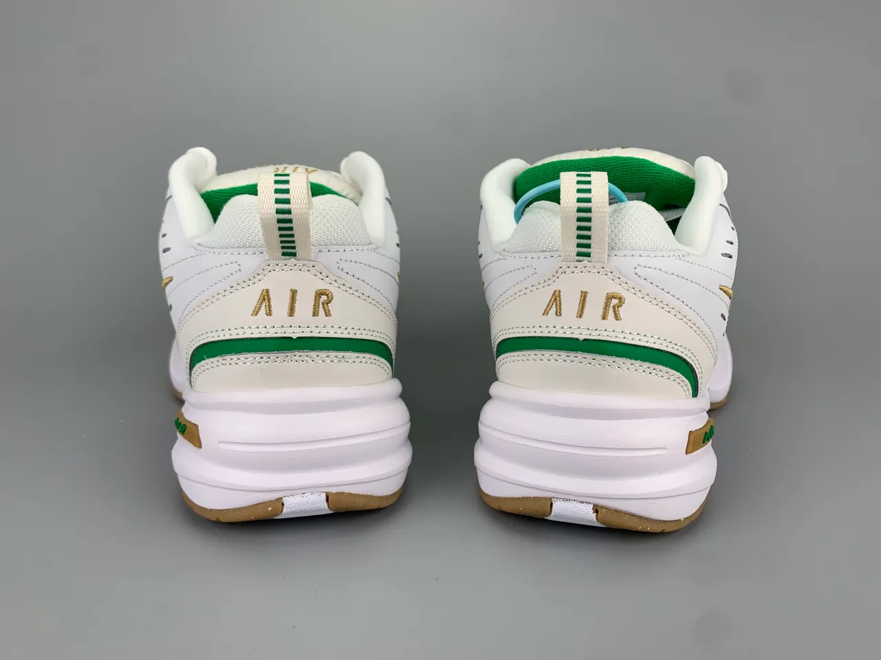 Nike White Gold Retro Training Silhouette Layered Leather-Synthetic Upper Lifestyle Sneakers 6