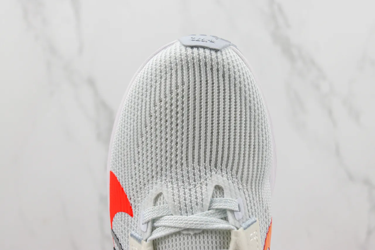 Nike White Multicolor Engineered Mesh Upper Multi-Color Swoosh Overlay Running Shoes 6