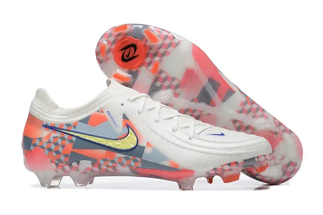 Nike Tênis de Futebol Branco Multicolor Upper de Malha Impressão Geométrica Firm-Ground 1